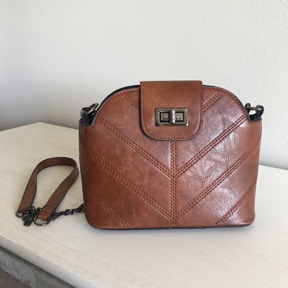 NWT Brown Chain Mini Shoulder Bag
